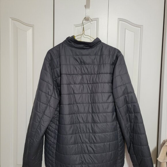 Eddie Bauer Grey/Yellow Reversible Light Down Jacket [Size: Men's Small] - Picture 3 of 7